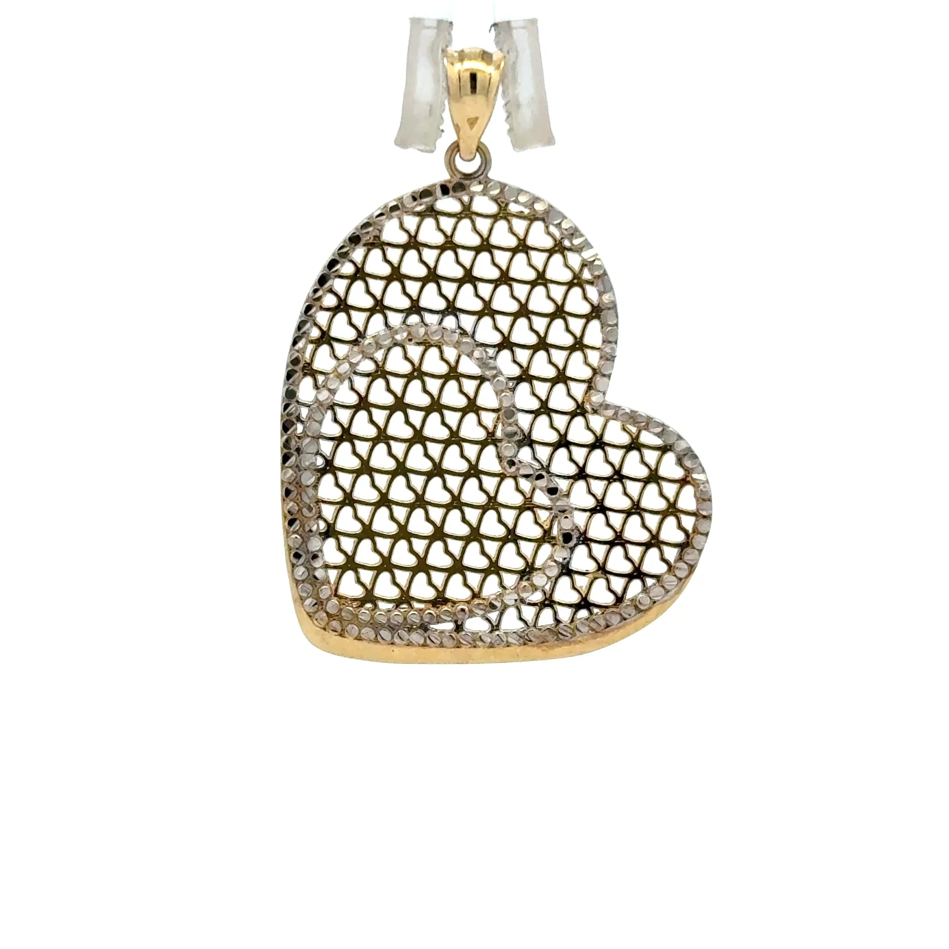 Pendant Openwork Daisy-Shaped Medallion with CZ 37 10K - Image 4