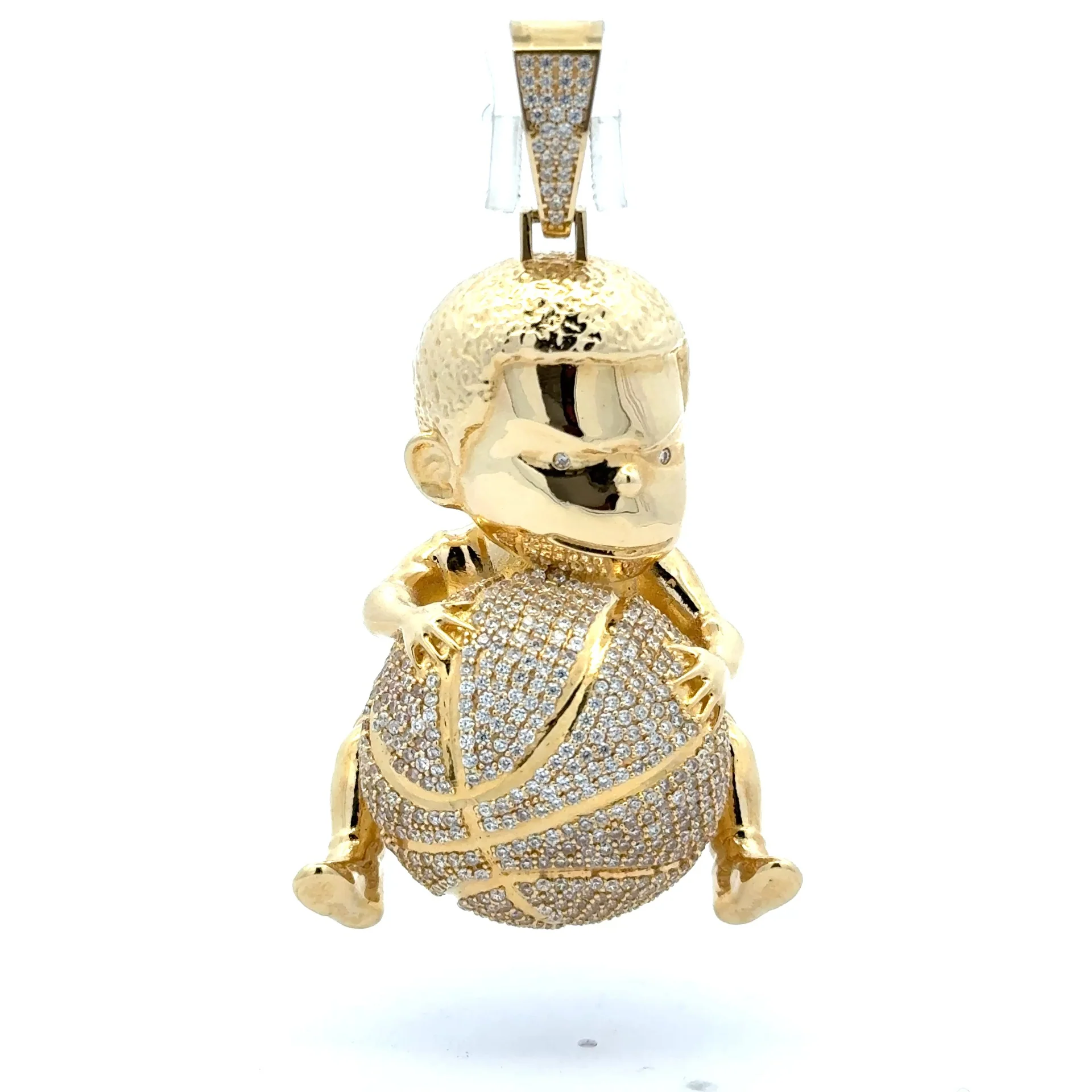 Pendant Pavé Baby Basketball Player 66.5 10K - Image 2