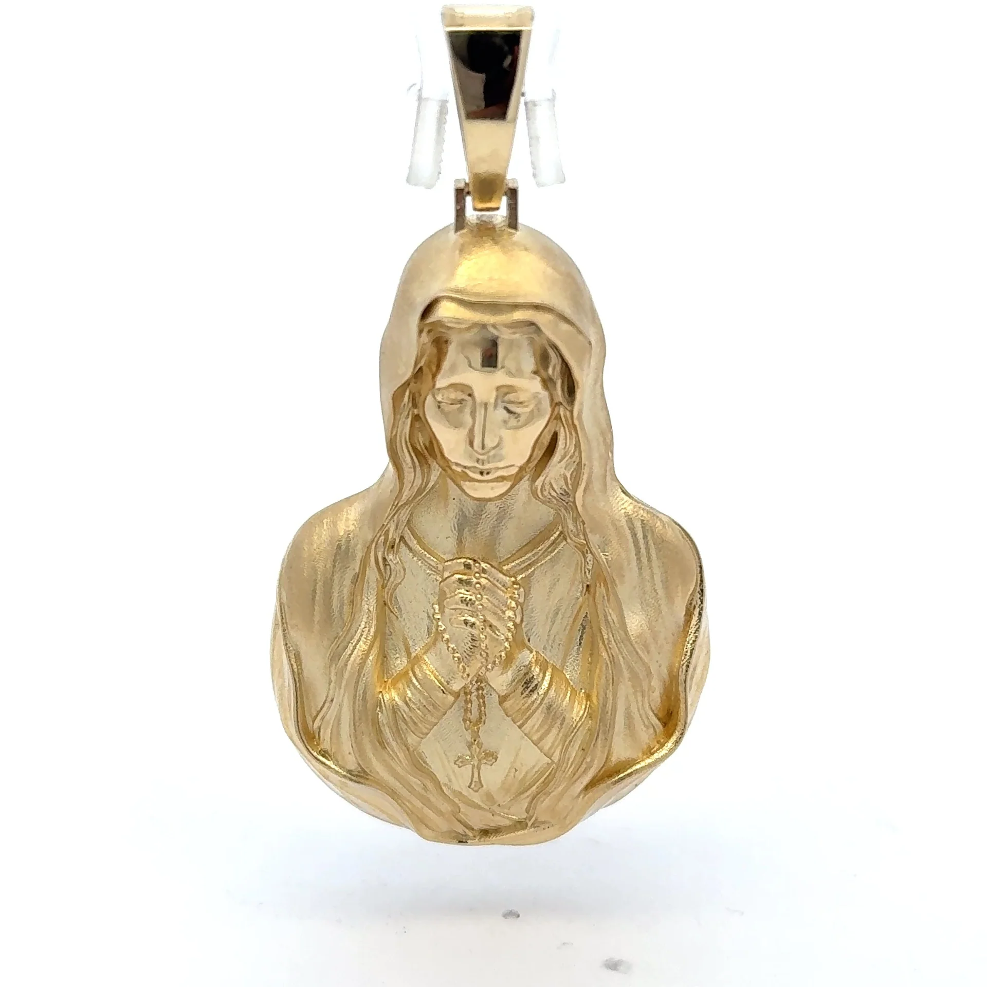 Pendant Pavé Black-Eyed Jesus Face 62 10K