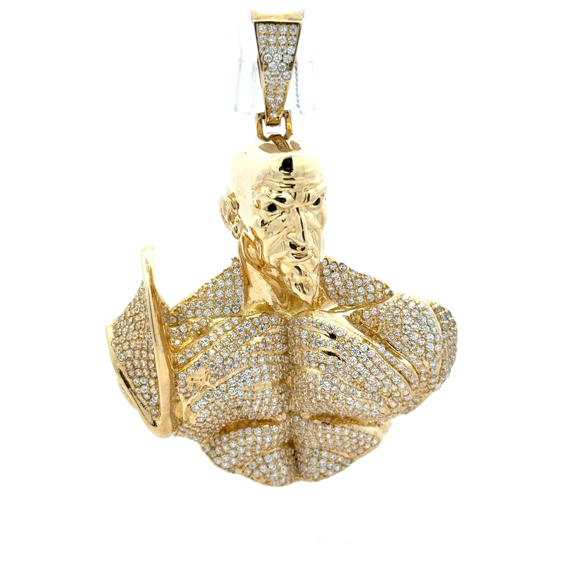 Pendant Pavé Gladiator Bust 65 10K - Image 2