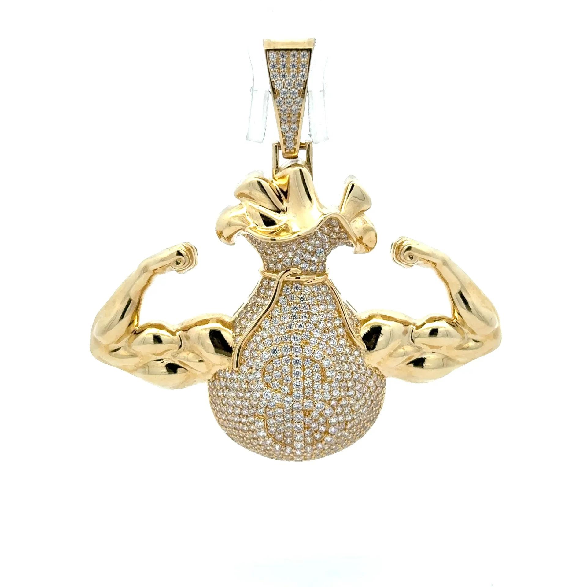 Pendant Pavé Medallion with Centurion 52.5 10K - Image 2