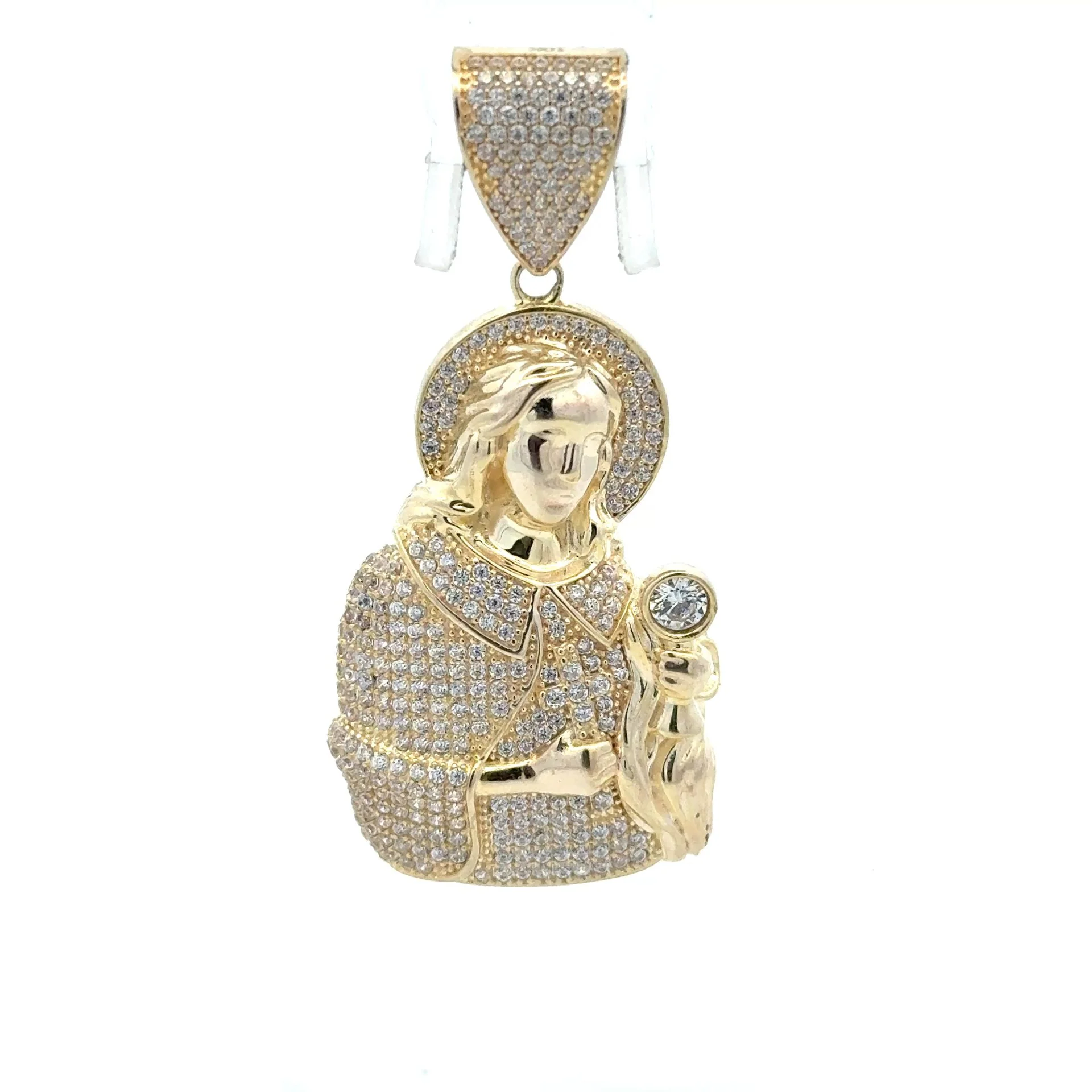 Pendant Pavé ’Santa Bárbara’ with Halo 52.5 10K - Image 5