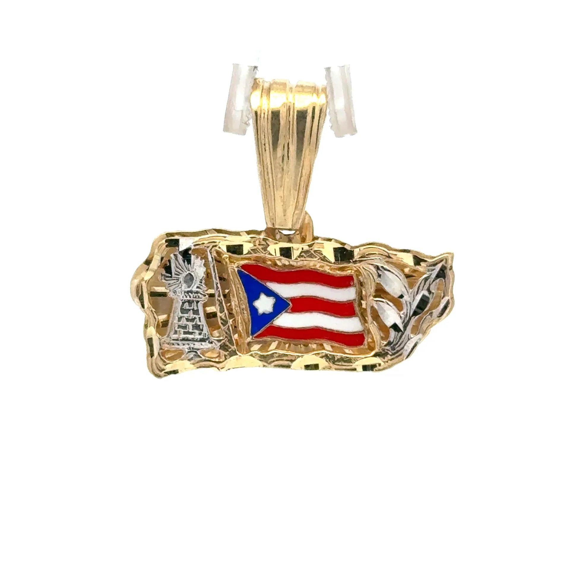 Pendant Puerto Rican Flag 29 10K - Image 3