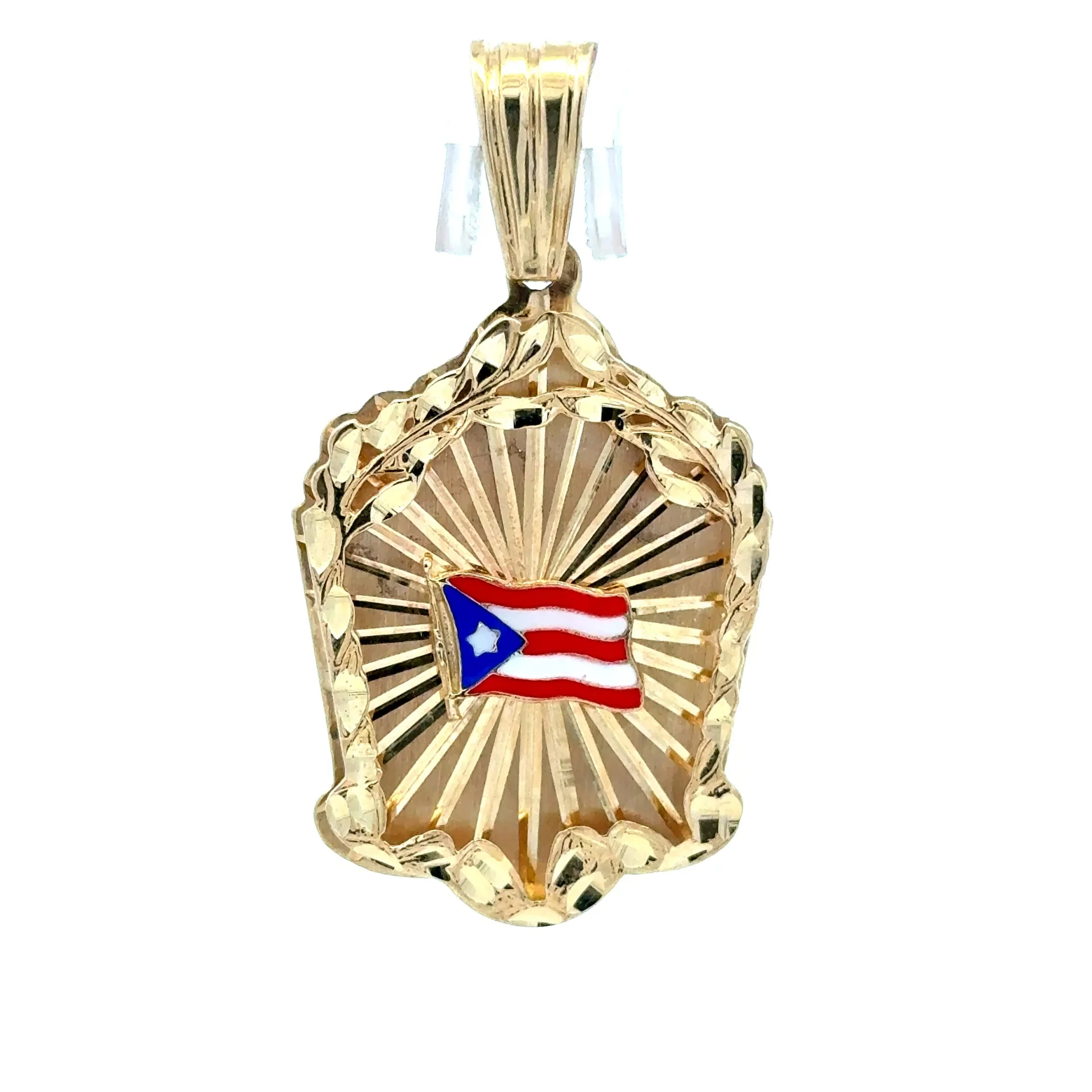 Pendant Puerto Rican Flag 52.5 10K - Image 2
