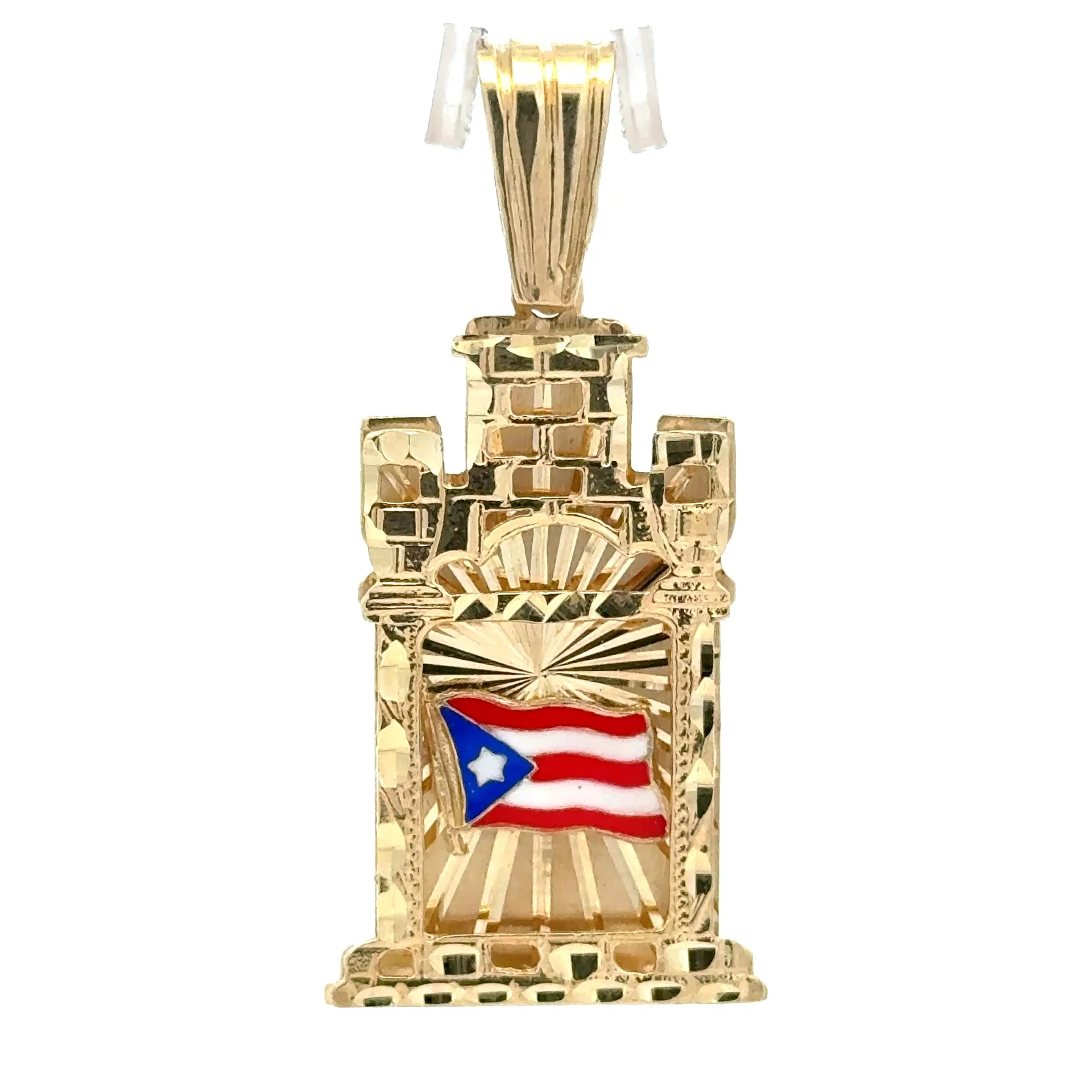 Pendant Puerto Rican Flag 53.5 10K - Image 2