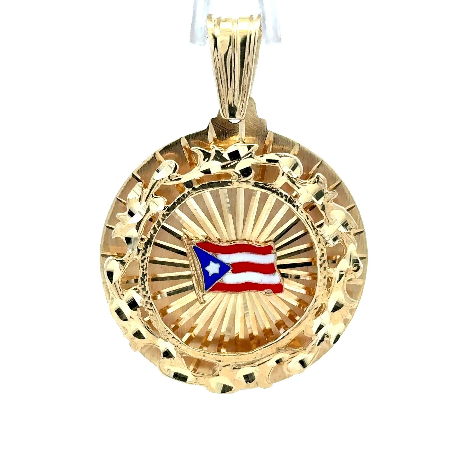 Pendant Puerto Rican Flag 55 10K - Image 4
