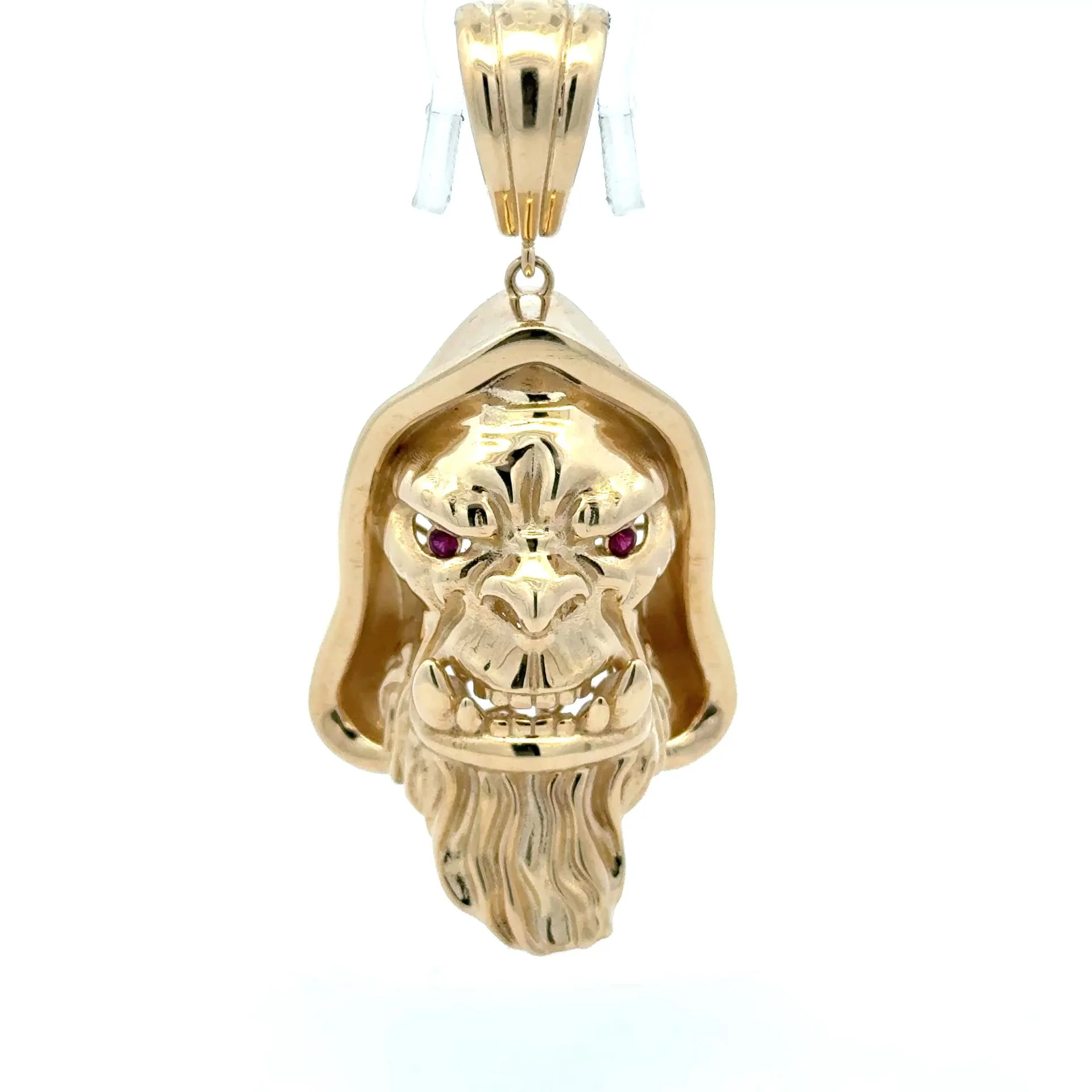 Pendant Red-Eyed Beast Face in a Hood 64.5 10K - Image 5