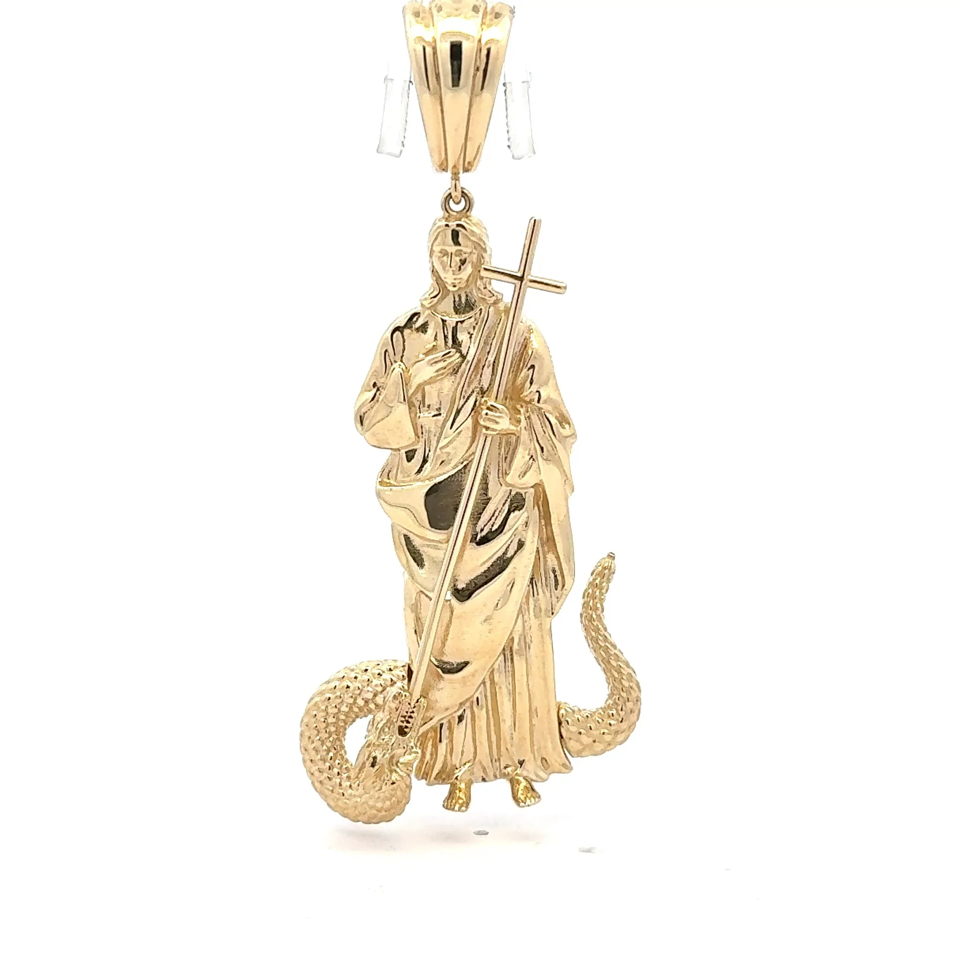 Pendant Rose-Eyed Dragon Dog Tag with CZ 47.5 10K - Image 4