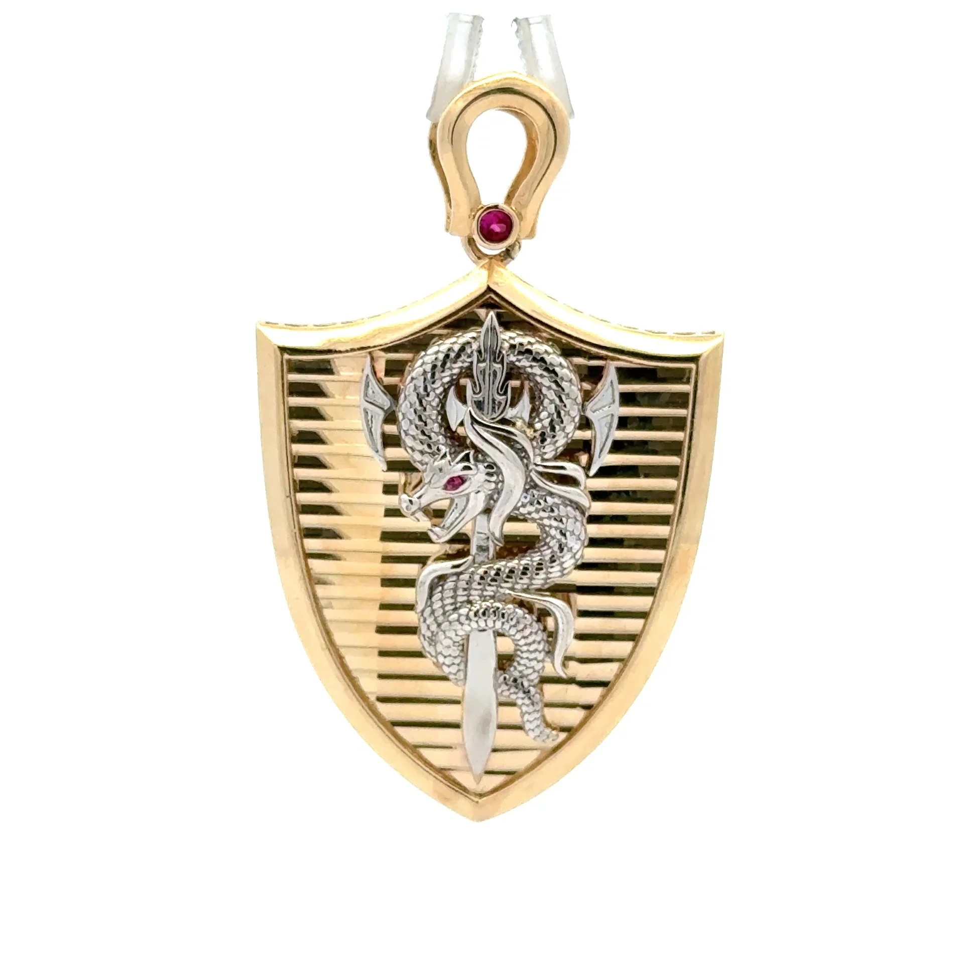 Pendant Round Outgoing Panther CZ Halo 53.5 10K - Image 5