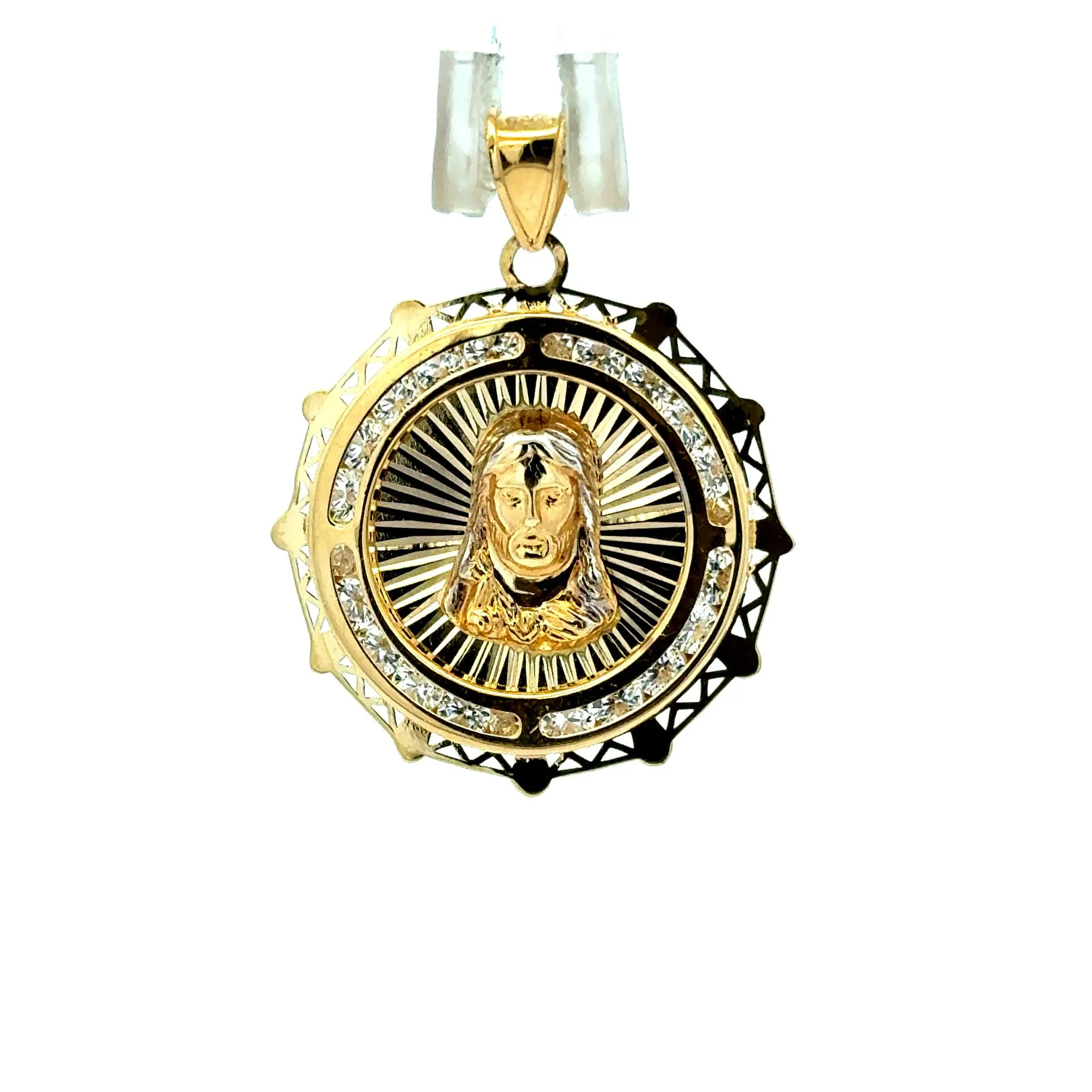 Pendant Sacred Heart of Jesus 29.5 10K - Image 3