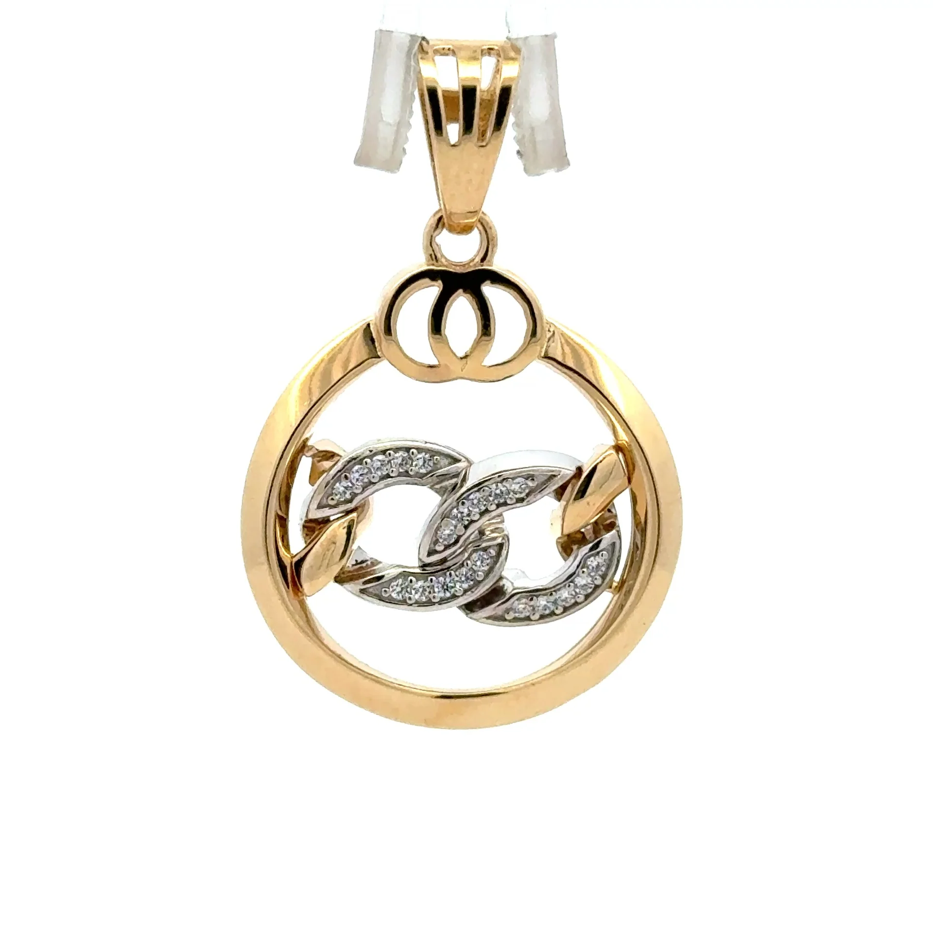 Pendant Ship’s Wheel with CZ 32.5 10K - Image 5