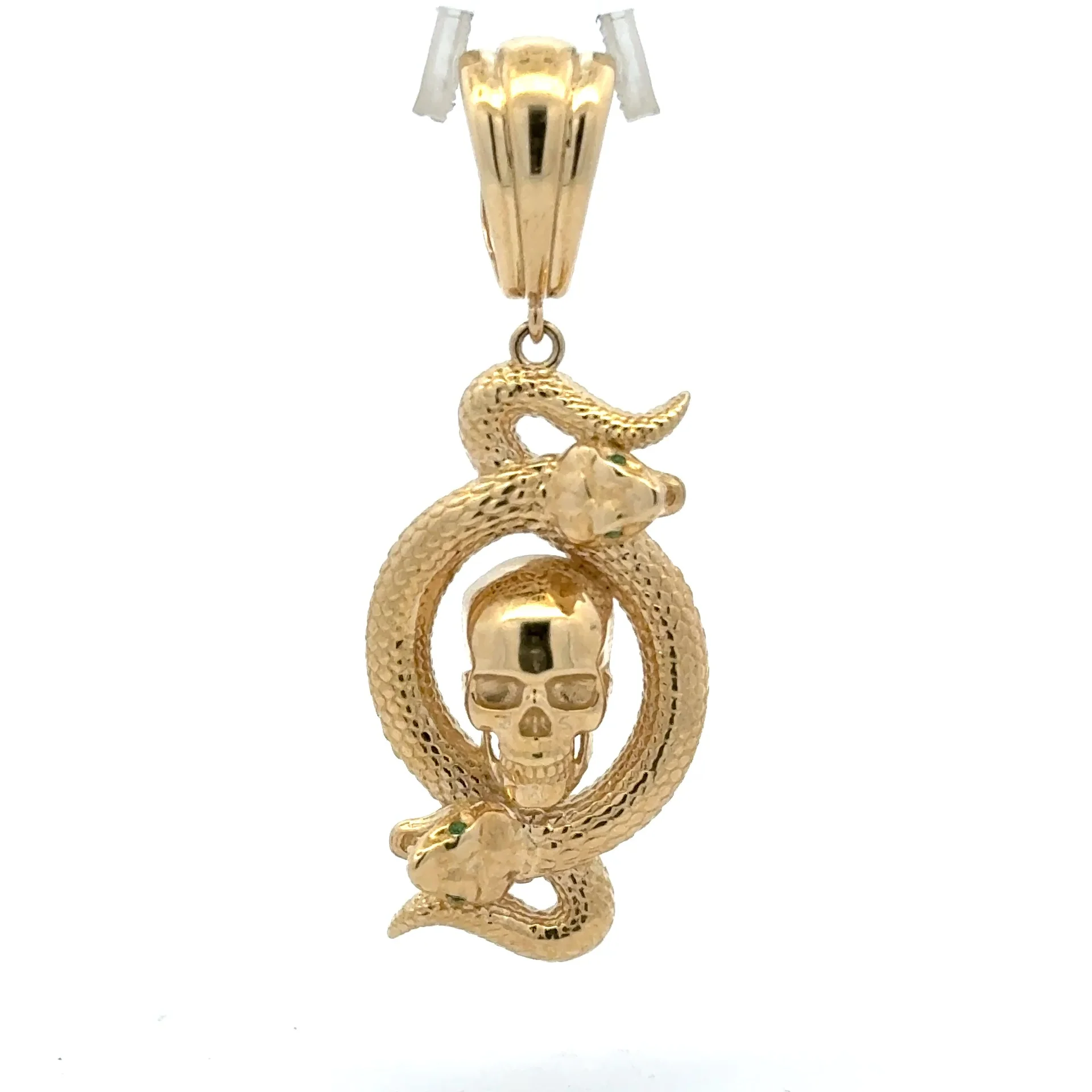 Pendant Skull with Snakes 58 10K - Image 3