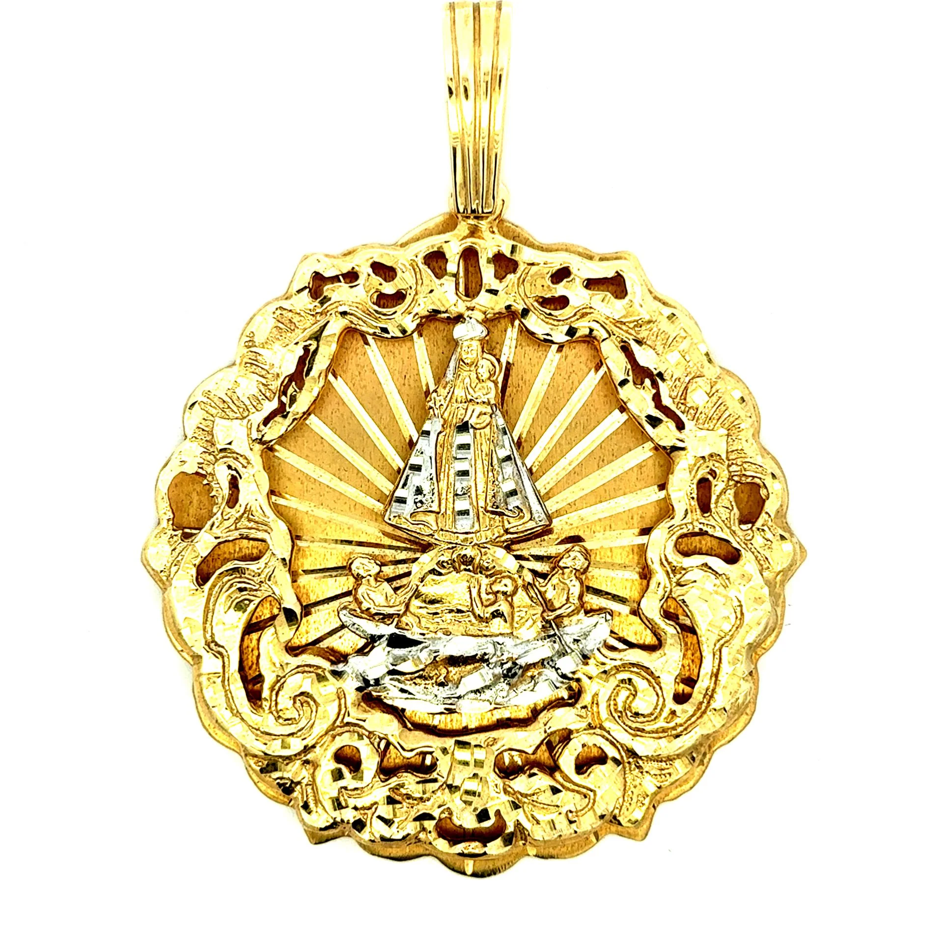 Pendant ‘Virgen de la Caridad del Cobre’ 104 10K - Image 3