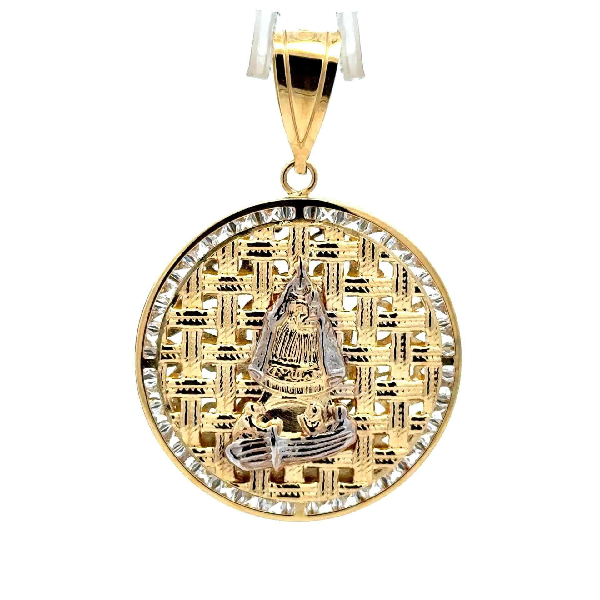 Pendant ‘Virgen de la Caridad del Cobre’ 50.5 10K - Image 3