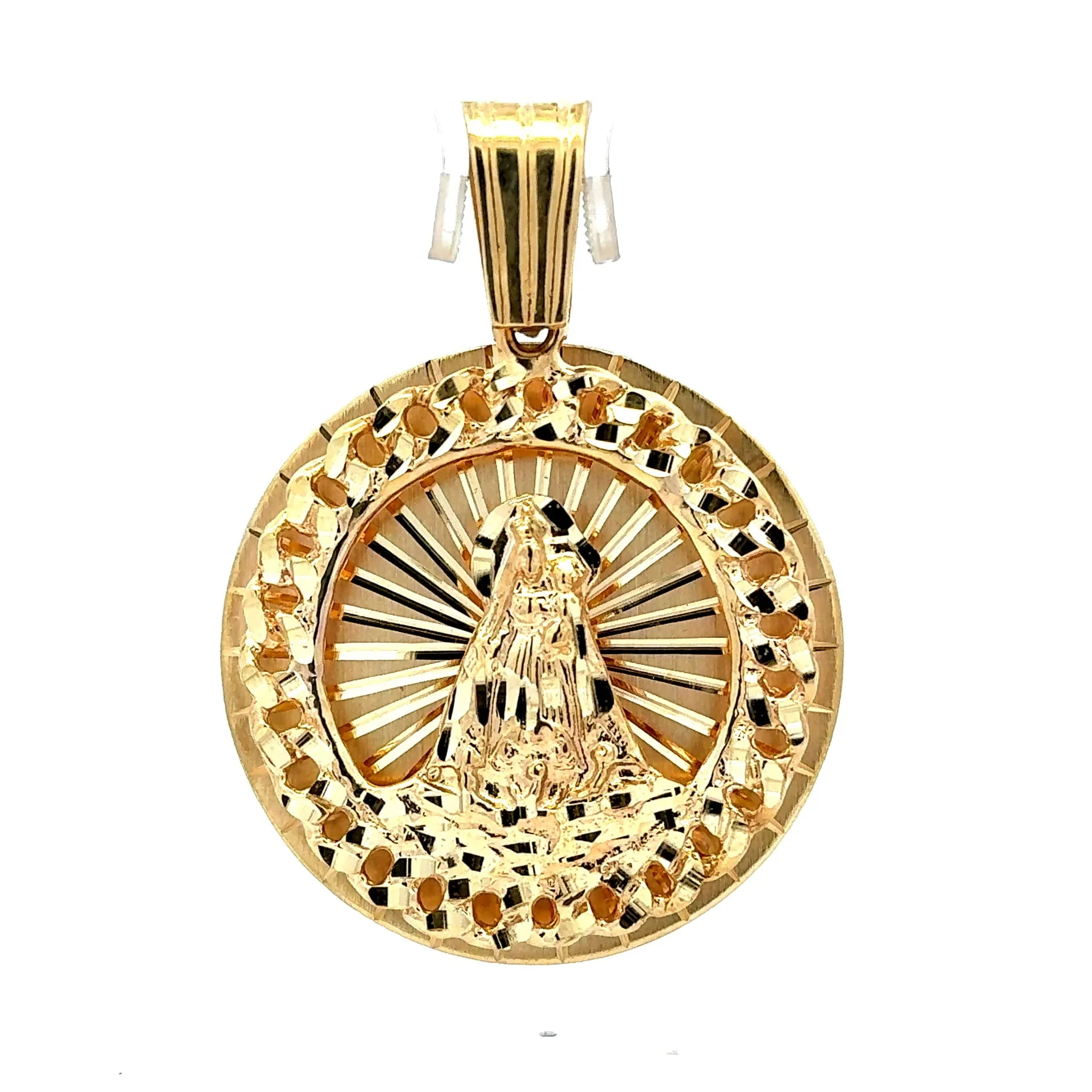 Pendant ‘Virgen de la Caridad del Cobre’ 70 10K - Image 3