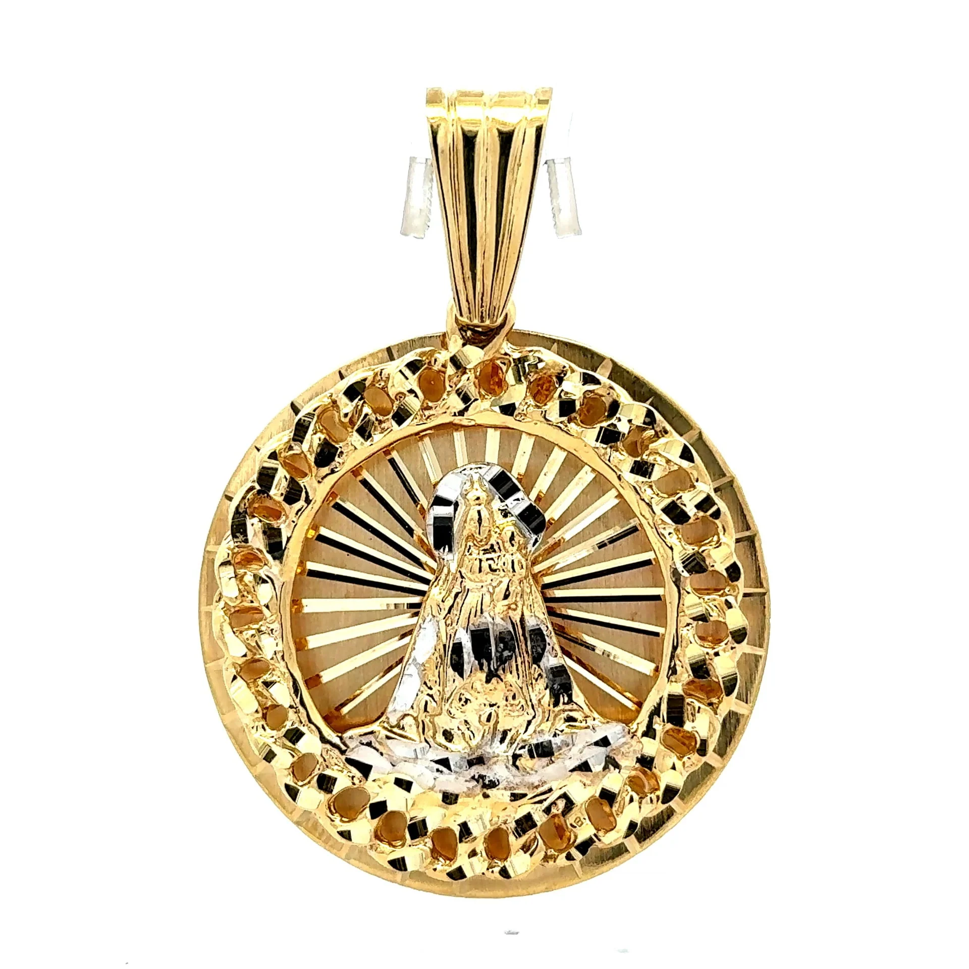 Pendant ‘Virgen de la Caridad del Cobre’ 70 10K - Image 6