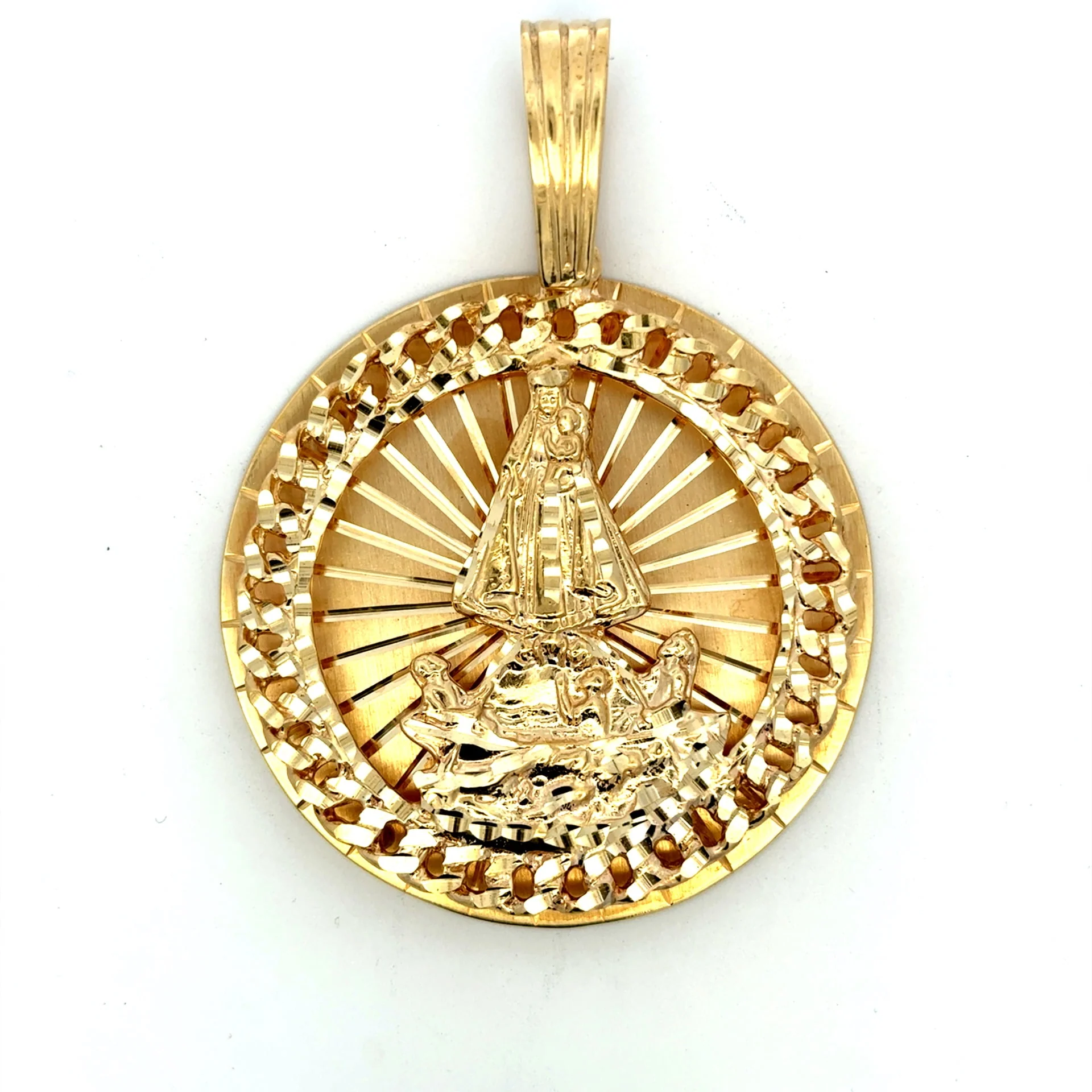 Pendant ‘Virgen de la Caridad del Cobre’ 74.5 10K - Image 2