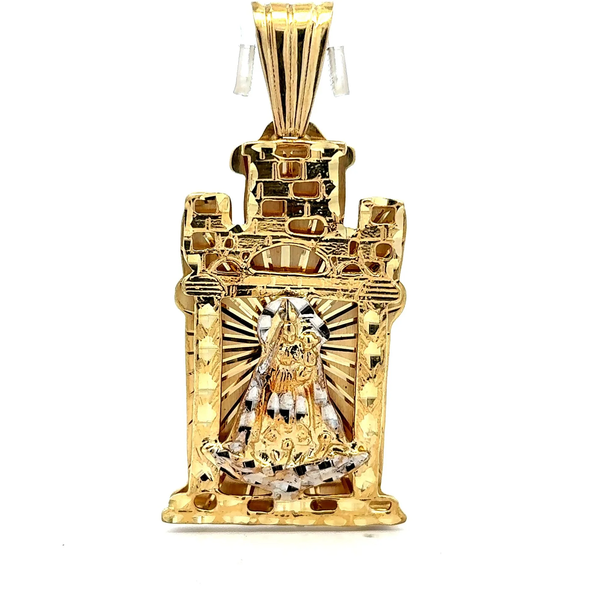 Pendant ‘Virgen de la Caridad del Cobre’ 74.5 10K - Image 3