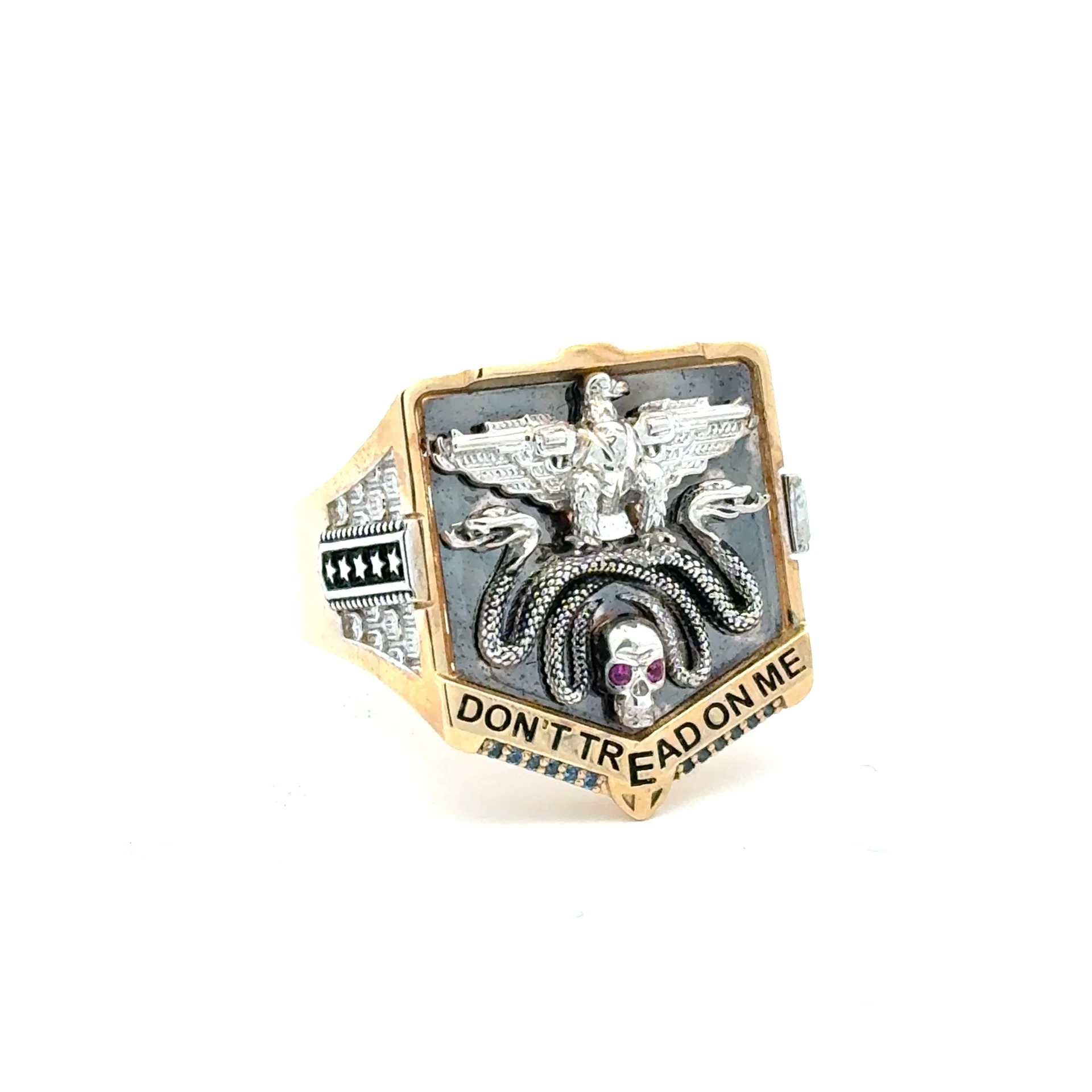 Ring Don’t Tread on Me 12 6mm 10K - Image 3